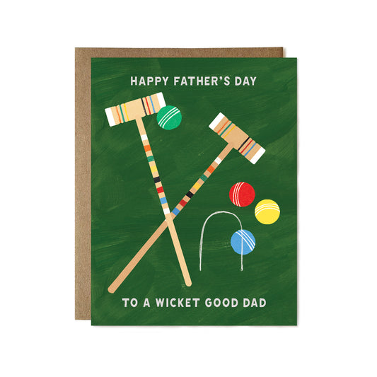 Father's Day Croquet Card