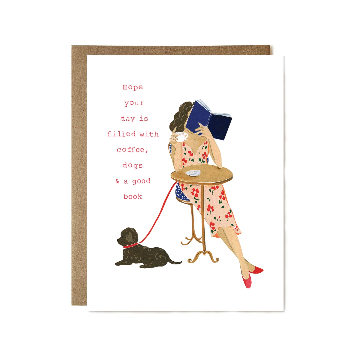 A Good Book Birthday Card