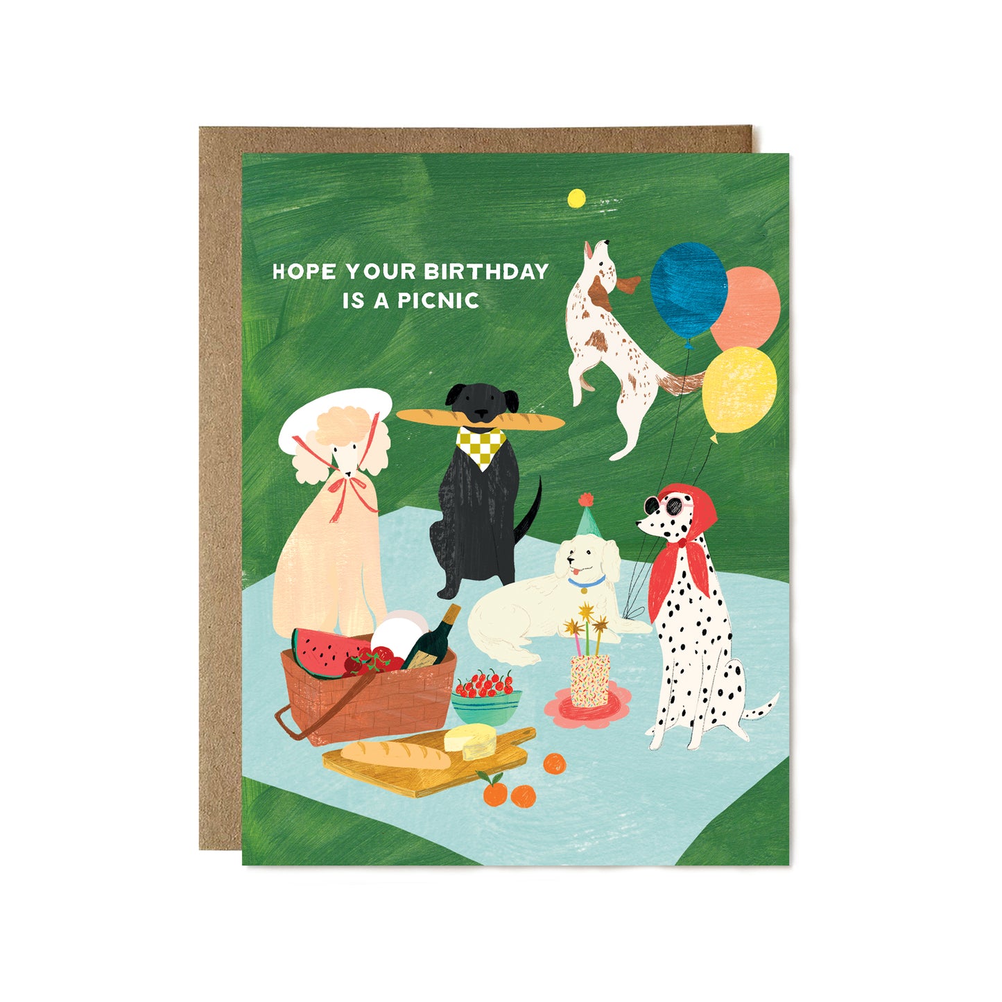 Dog Picnic Birthday Card