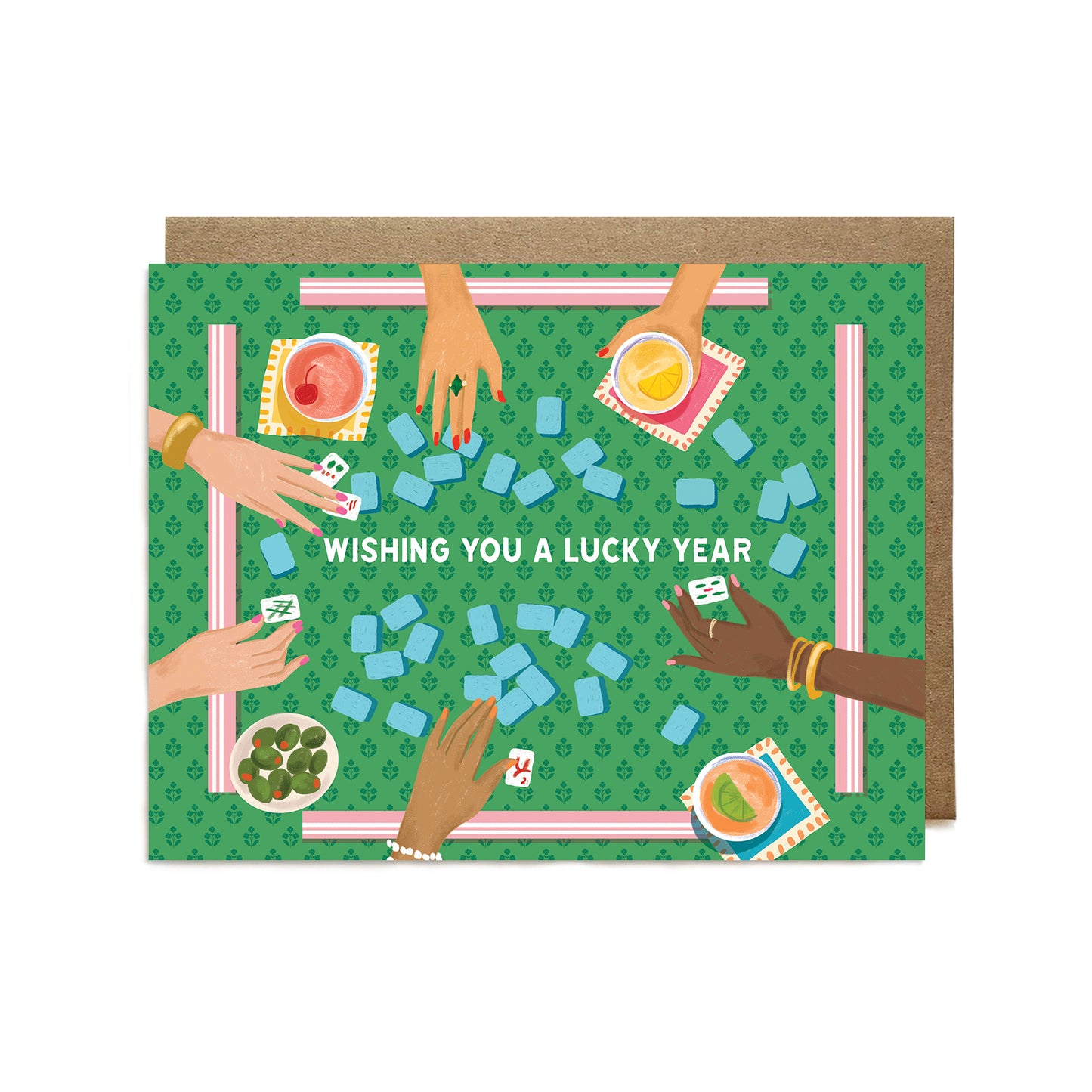 Lucky Year Mahjong Card