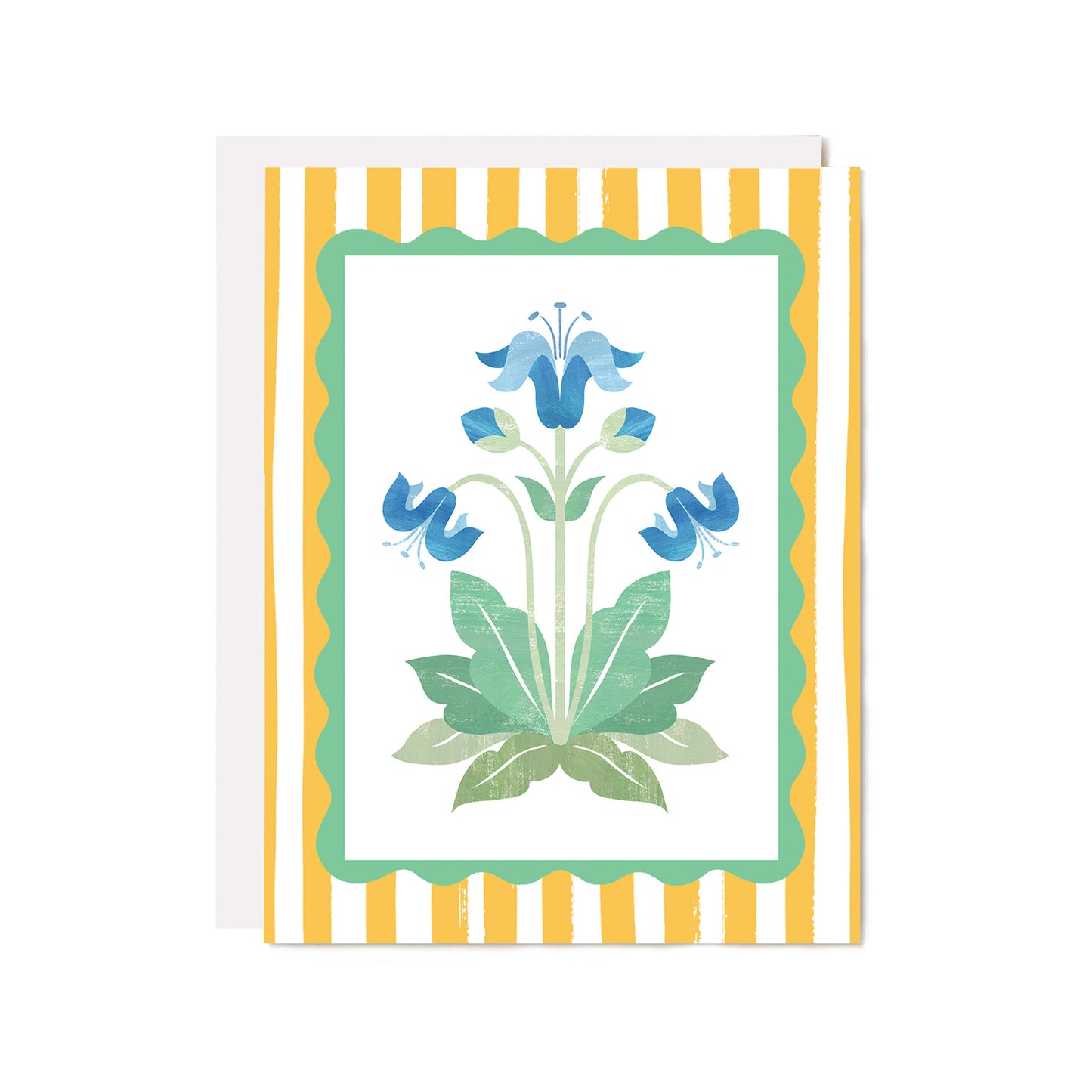 Mini Iris Block Print Card