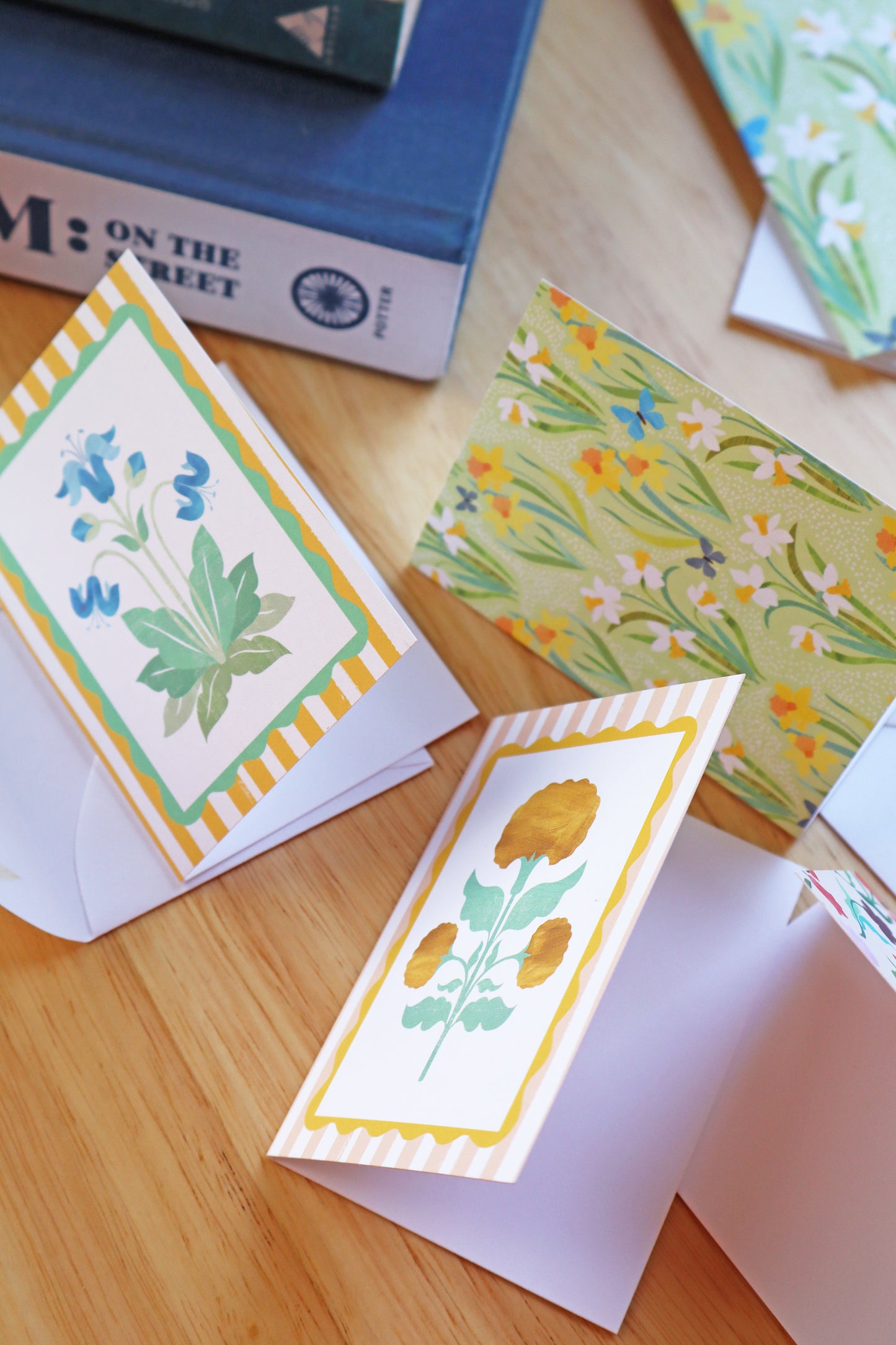 Mini Iris Block Print Card