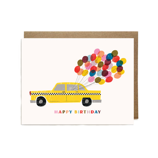 Happy Birthday Taxi Card