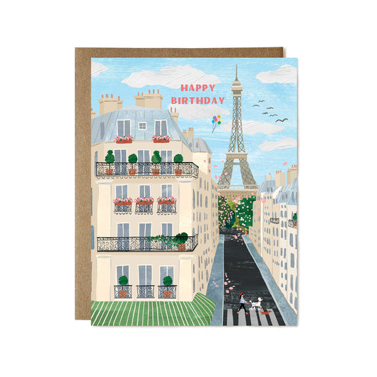 Paris Birthday Card