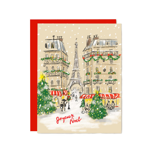 Paris Joyeux Noel Holiday Card