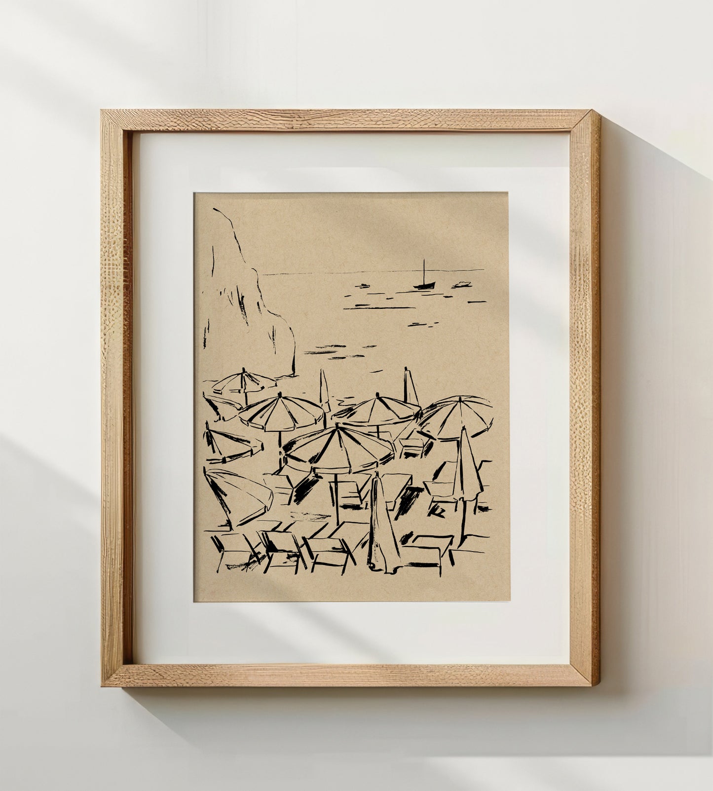 Capri Beach Club Art Print