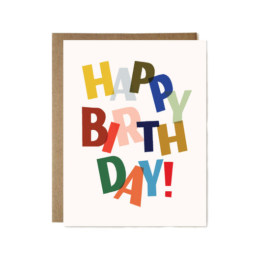 Colorful Happy Birthday Card