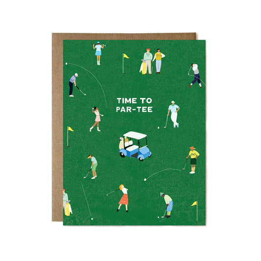 Time to Par-Tee Golf Card