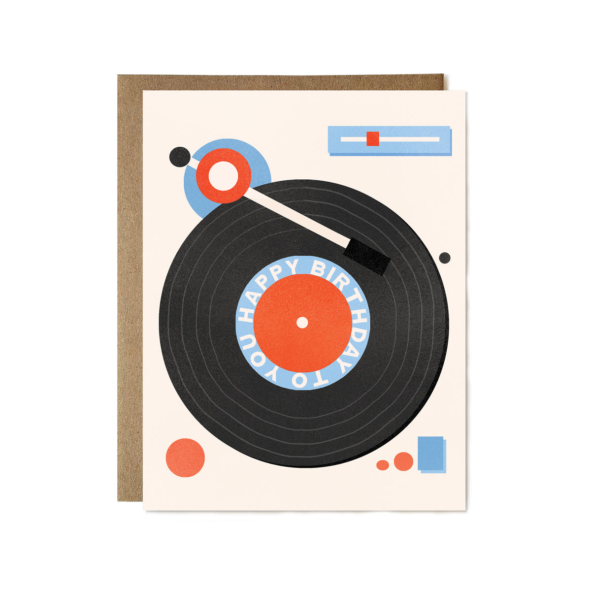 Happy Birthday Record Player Card