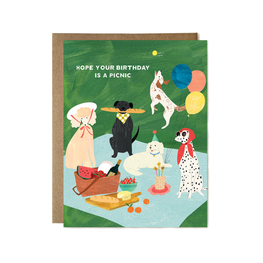 Dog Picnic Birthday Card