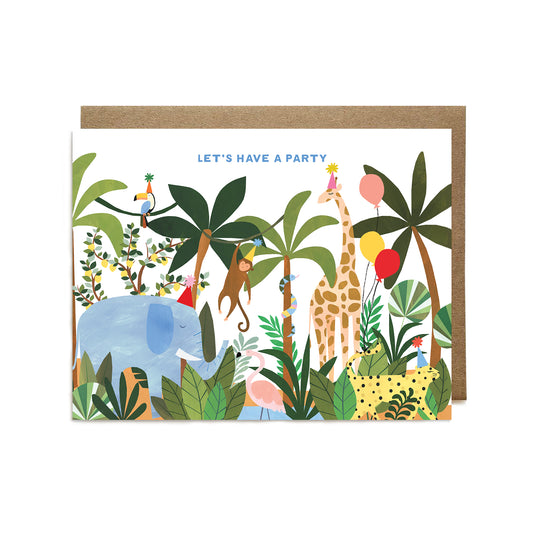 Jungle Party Birthday Card