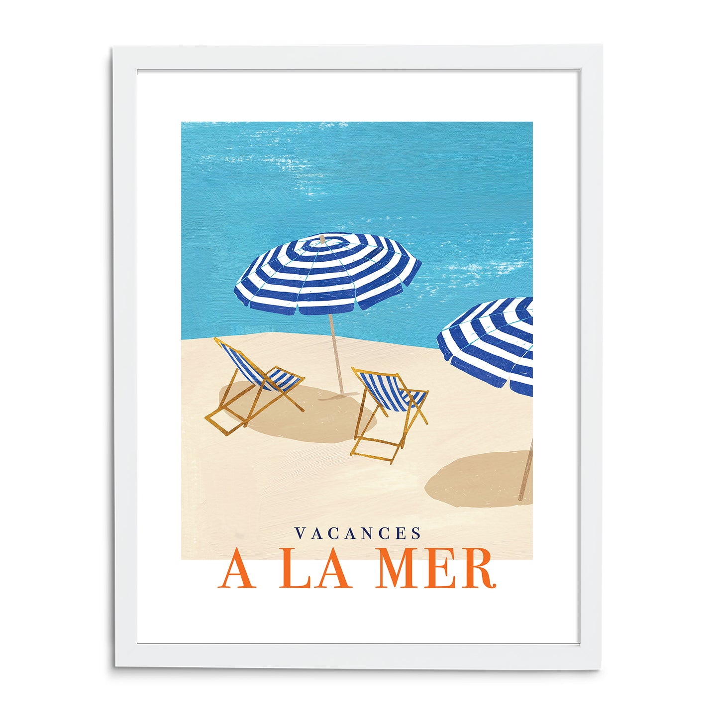 Vacances A La Mer Art Print