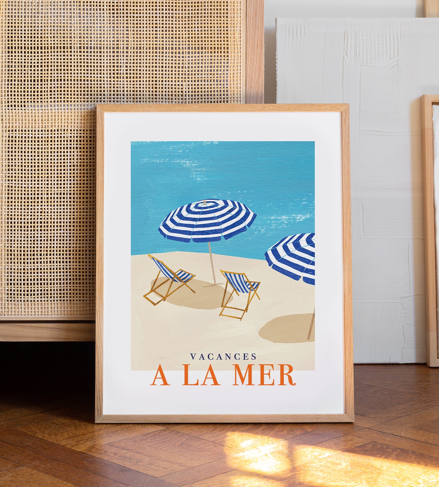 Vacances A La Mer Art Print