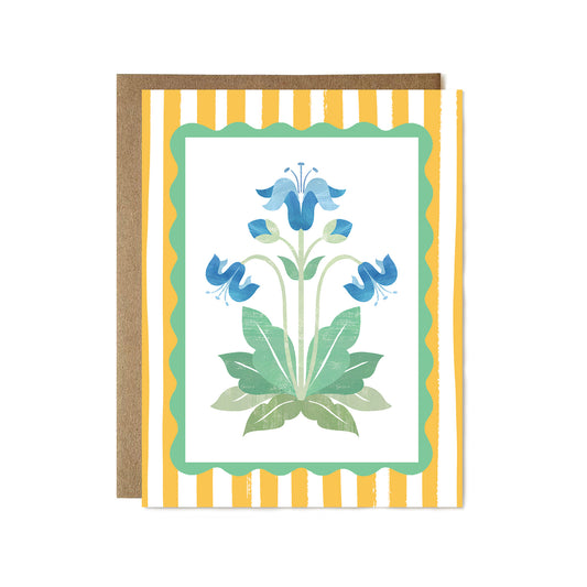 Iris Block Print Stationery Set