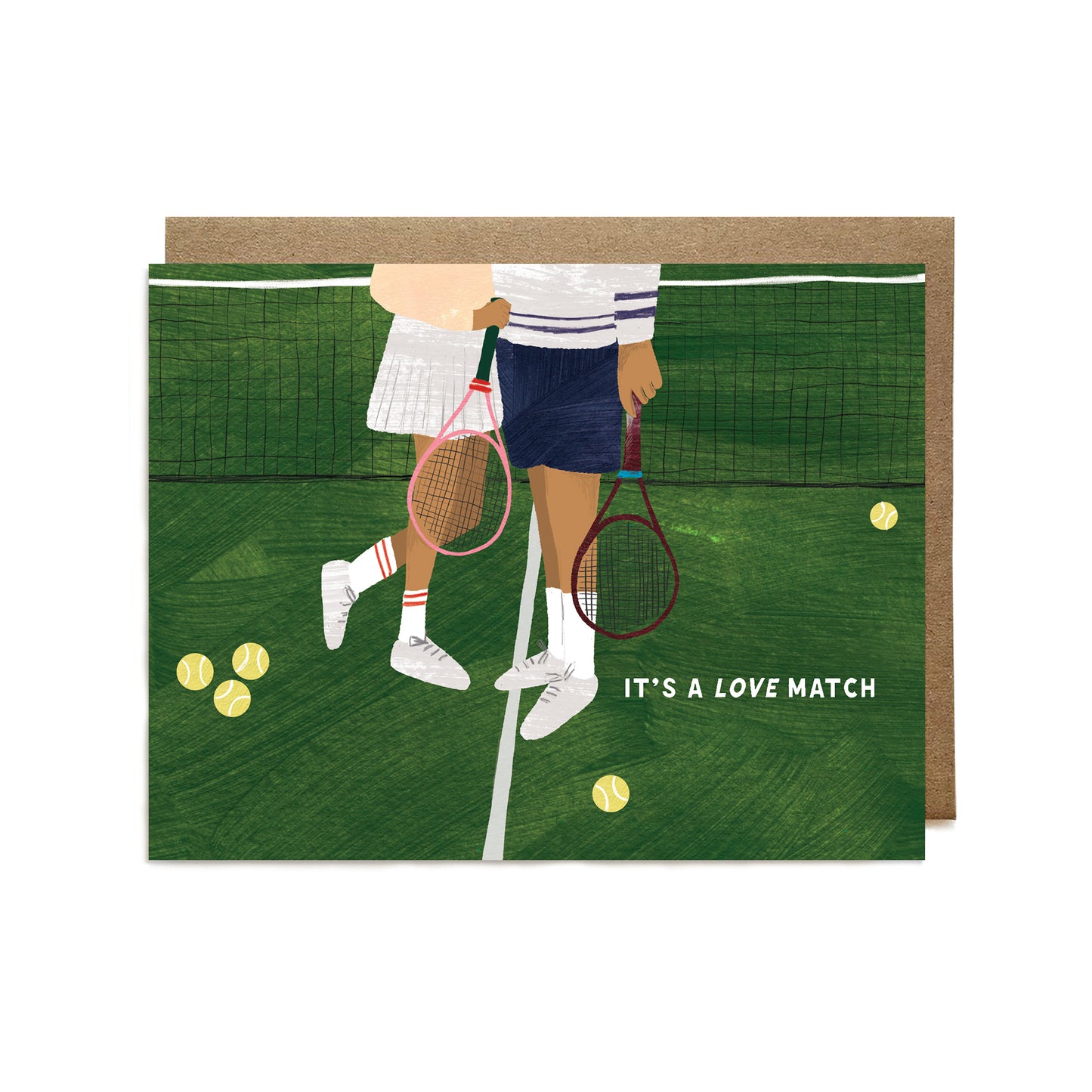 It's a Love Match Tennis Card