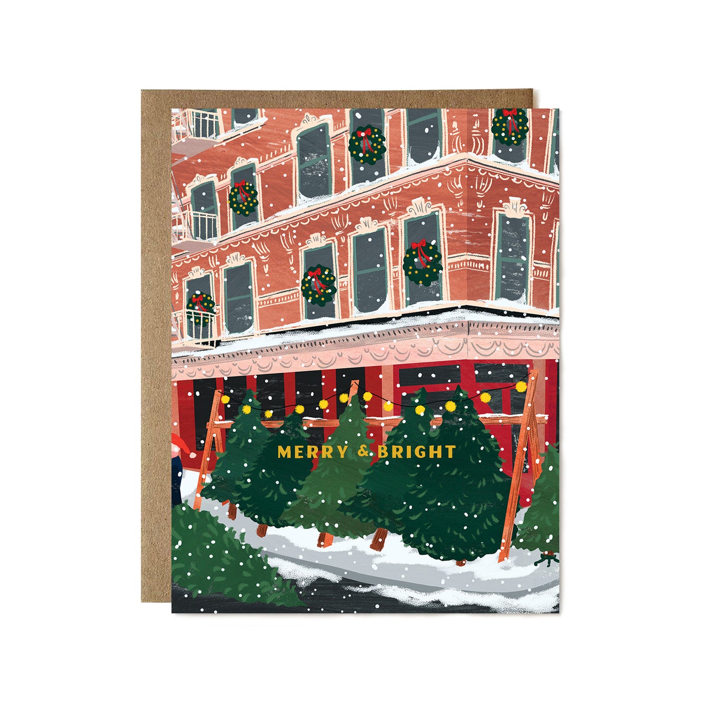 Merry & Bright Tree Corner Card