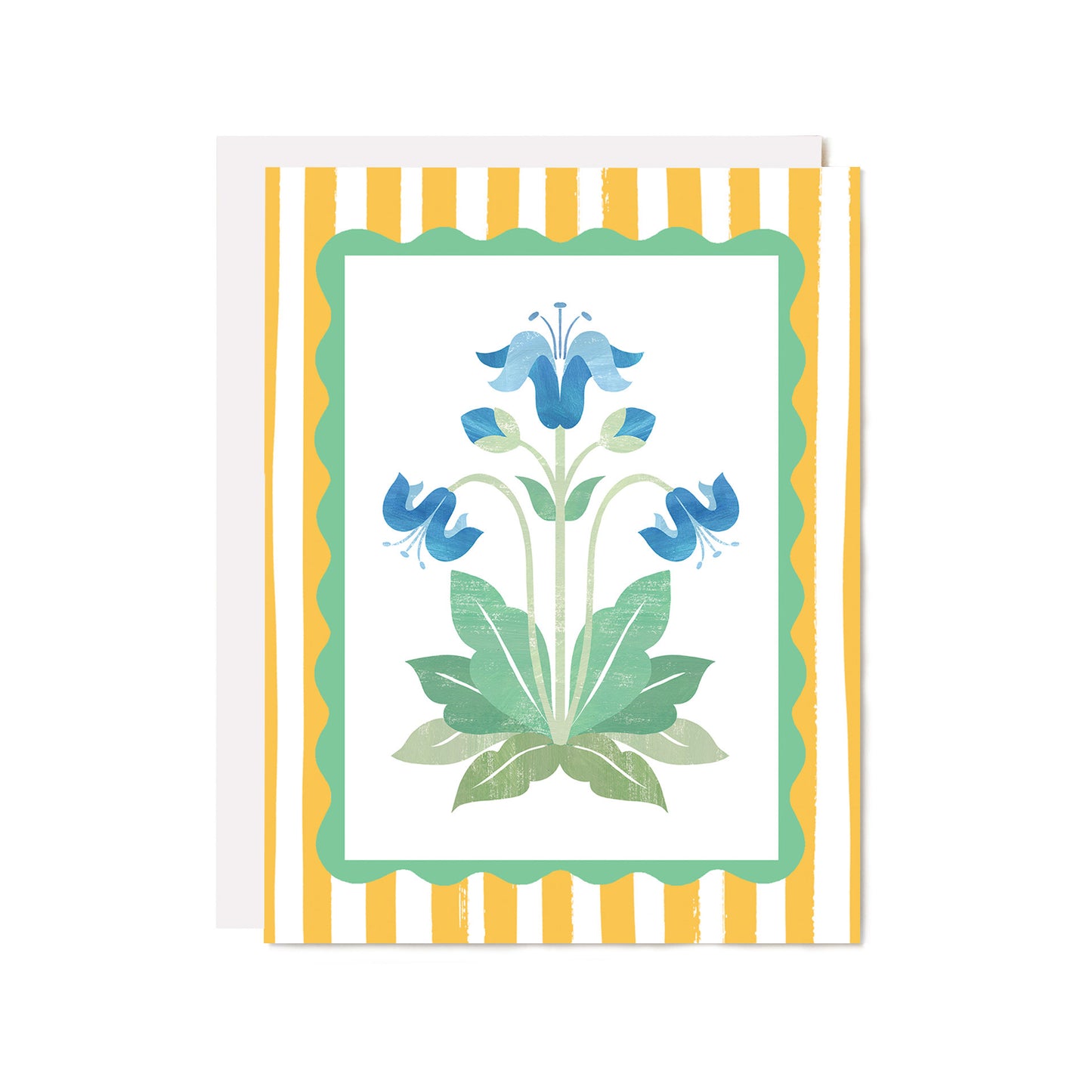 Mini Iris Block Print Card