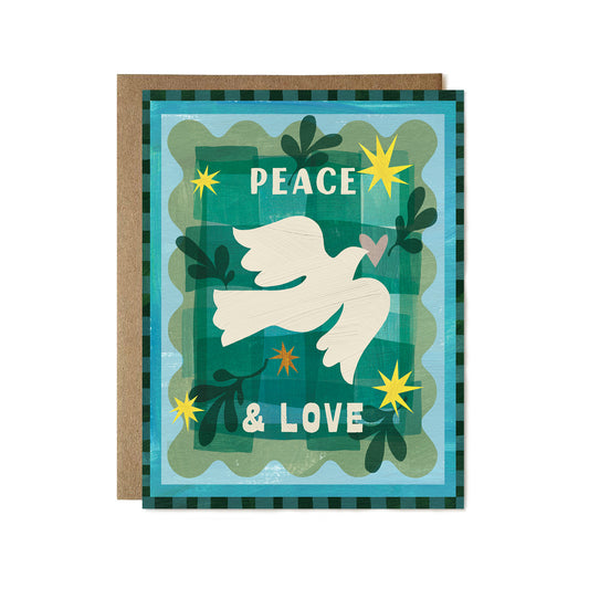 Peace & Love Dove Card