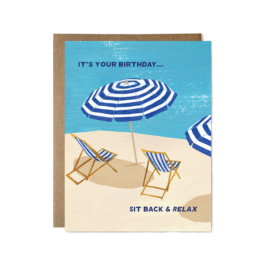 Sit Back & Relax Birthday Card