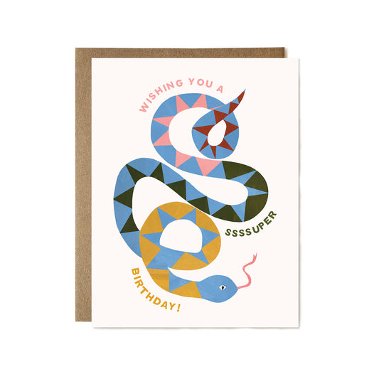 Sssuper Birthday Snake Card