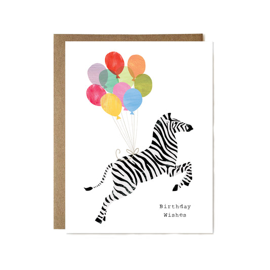 Party Zebra Card